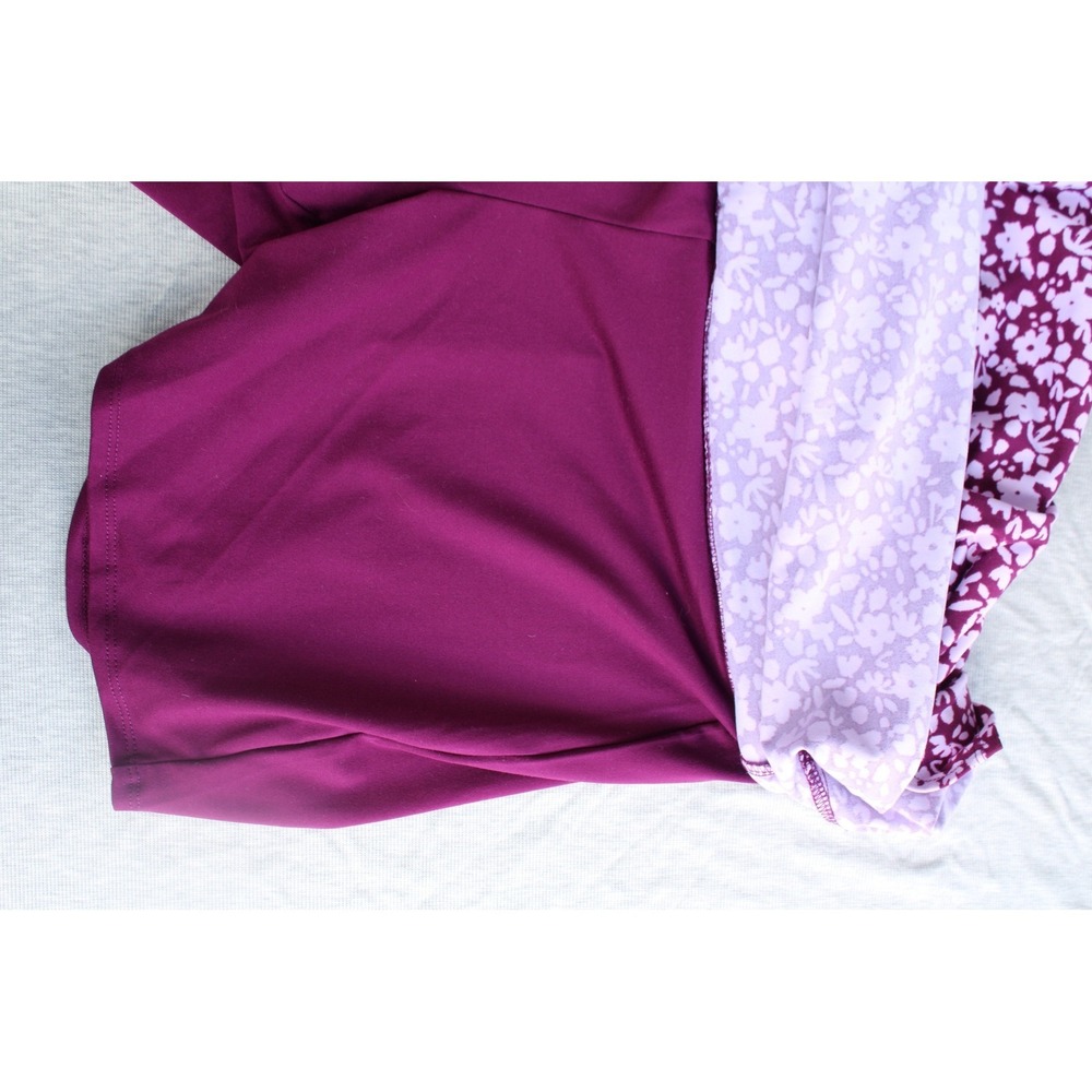 Lot of 2 Tranquility Colorado Clothing Purple Blue Floral Skort Sz Large Active - Picture 6 of 9